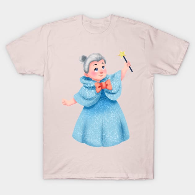 Blue fairy god-mom T-Shirt by Hameo Art